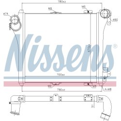 Intercooler NISSENS 97075 OE Ref 20810111