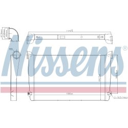 Intercooler NISSENS 97078 OE Ref 628 500 45 00