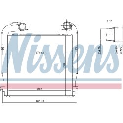 Intercooler NISSENS 97080 OE Ref 1776067