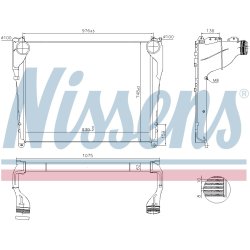 Intercooler NISSENS 97081 OE Ref A9605000002