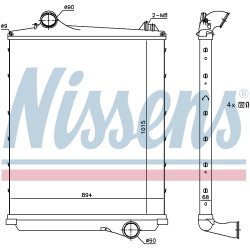 Intercooler NISSENS 97082 OE Ref 21631996