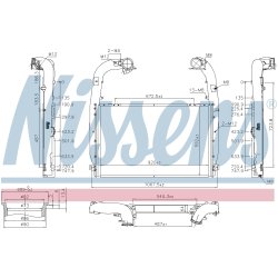 Intercooler NISSENS 97084 OE Ref 2341188