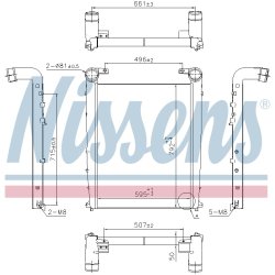 Intercooler NISSENS 97090 OE Ref 21676395