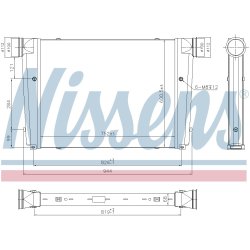 Intercooler NISSENS 97092 OE Ref 81.06130.0195