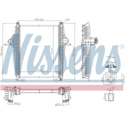 Intercooler NISSENS 97097 OE Ref 81061300206