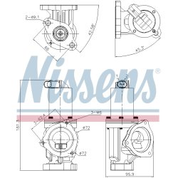 EGR Valve NISSENS 98167 OE Ref 2841027410 NISSENS
