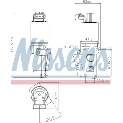 EGR Valve NISSENS 98170 OE Ref 5851586 NISSENS