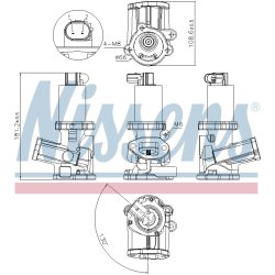 EGR Valve NISSENS 98175 OE Ref 55201144 NISSENS