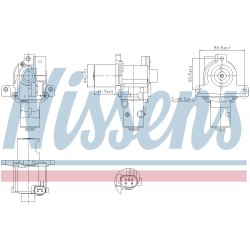 EGR Valve NISSENS 98183 OE Ref 1471000Q0G