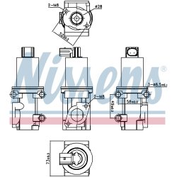 EGR Valve NISSENS 98185 OE Ref 55182482 NISSENS