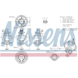 EGR Valve NISSENS 98208 OE Ref 11717808171