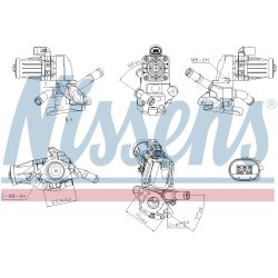EGR Valve NISSENS 98238 OE Ref 1730360