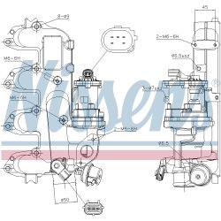 EGR Valve NISSENS 98239 OE Ref 1376242 NISSENS