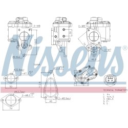 EGR Valve NISSENS 98241 OE Ref 7701062356