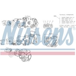 EGR Valve NISSENS 98244 OE Ref 1748265 NISSENS