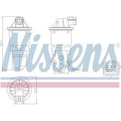 EGR Valve NISSENS 98247 OE Ref 96351689 NISSENS