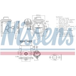 EGR Valve NISSENS 98268 OE Ref 070128070E NISSENS