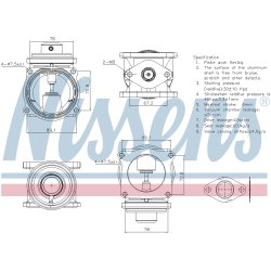 EGR Valve NISSENS 98295 OE Ref 07Z131501A NISSENS