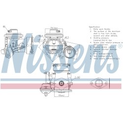 EGR Valve NISSENS 98299 OE Ref 03G131501M