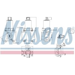 EGR Valve NISSENS 98305 OE Ref 46778198 NISSENS