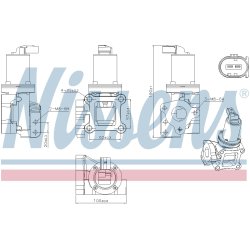 EGR Valve NISSENS 98309 OE Ref 284104A470 NISSENS