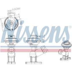 EGR Valve NISSENS 98343 OE Ref 9640185580 NISSENS
