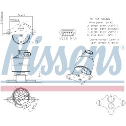 EGR Valve NISSENS 98360 OE Ref 5851576