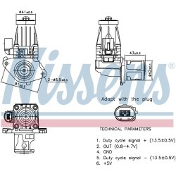 EGR Valve NISSENS 98377 OE Ref 55216292