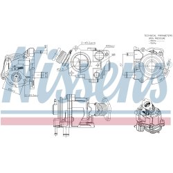EGR Valve NISSENS 98424 OE Ref 504121701