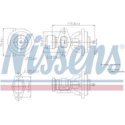 EGR Valve NISSENS 98439 OE Ref 0021401760