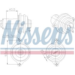 EGR Valve NISSENS 98472 OE Ref 6391400560
