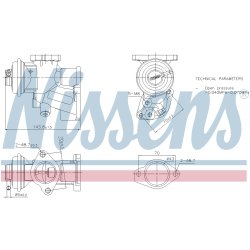 EGR Valve NISSENS 98476 OE Ref 851151