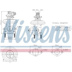 EGR Valve NISSENS 98480 OE Ref 1S7Q9D475BA