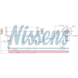 EGR Cooler Valve NISSENS 989292 OE Ref 55181418