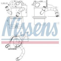 EGR Cooler Valve NISSENS 989315 OE Ref 04L131512BH
