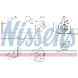 EGR Cooler Valve NISSENS 989321 OE Ref CK3Q9F464BB