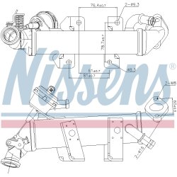 EGR Cooler Valve NISSENS 989389 OE Ref 1473500QAB