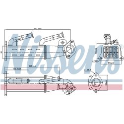 EGR Cooler Valve NISSENS 989404 OE Ref BK3Q9F464BE
