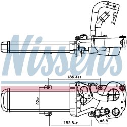 EGR Cooler Valve NISSENS 989412 OE Ref 03L131512AF