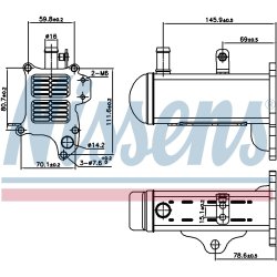 EGR Cooler Valve NISSENS 989425 OE Ref 1811180KA1