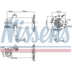 EGR Cooler Valve NISSENS 989431 OE Ref 2068415