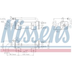 EGR Cooler Valve NISSENS 989435 OE Ref 6M349F464BA