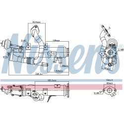 EGR Cooler Valve NISSENS 989448 OE Ref 03L131512AB