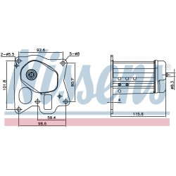 EGR Cooler Valve NISSENS 989455 OE Ref 55573044