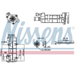 EGR Cooler Valve NISSENS 989458 OE Ref 504136967