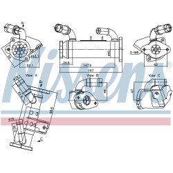 EGR Cooler Valve NISSENS 989474 OE Ref LR003857