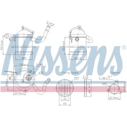 EGR Cooler Valve NISSENS 989480 OE Ref A6081400075