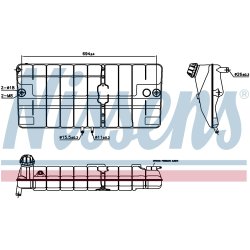 Coolant Expansion Tank NISSENS 996030 OE Ref 11117081 NISSENS