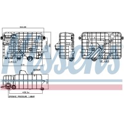 Coolant Expansion Tank NISSENS 996038 OE Ref 9605018003 NISSENS