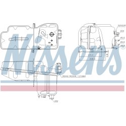 Coolant Expansion Tank NISSENS 996050 OE Ref 1800825 NISSENS